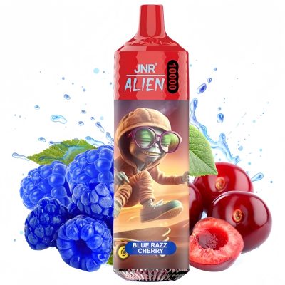 Introducing the JNR Alien 10000-Blue Razz Cherry: A Game-Changing Pod System for Subtle Flavor Enthusiasts